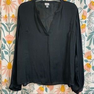 Black long sleeve top